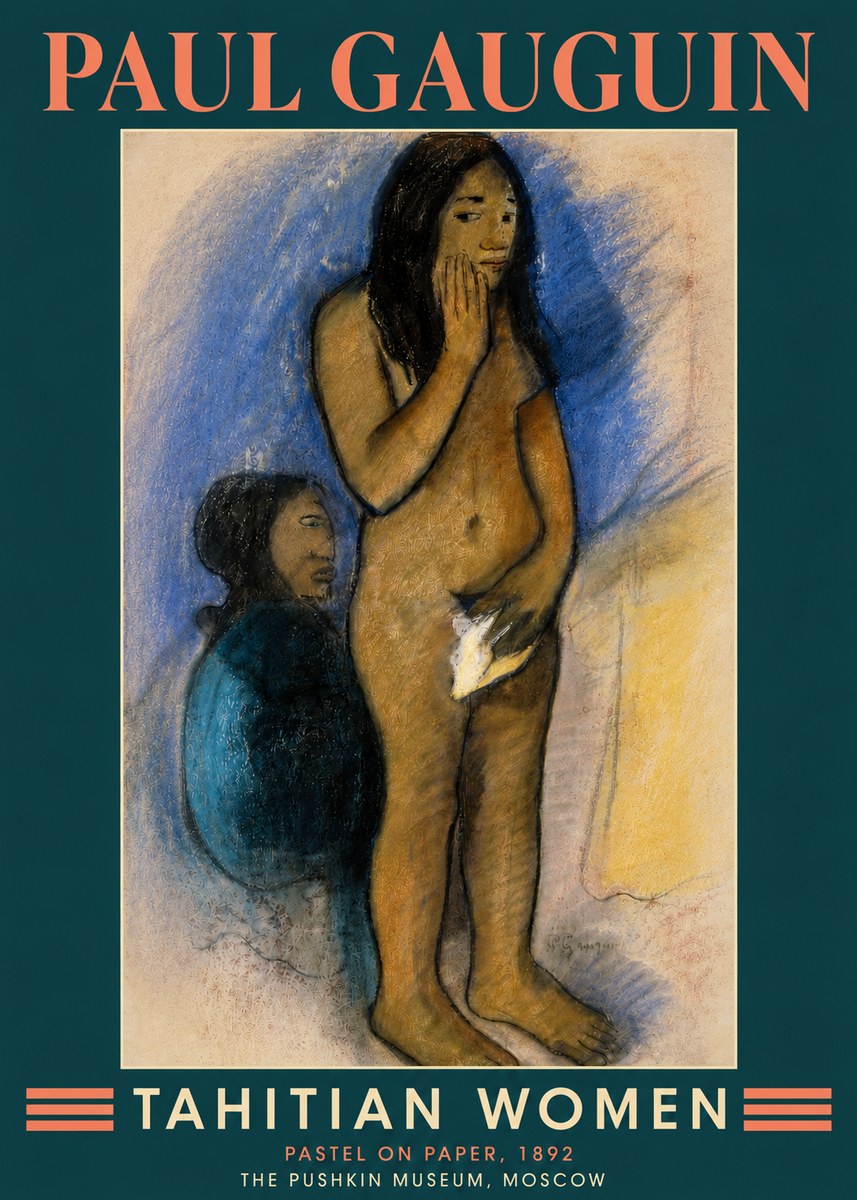 Paul Gauguin Tahitian Women No4 - Affiche