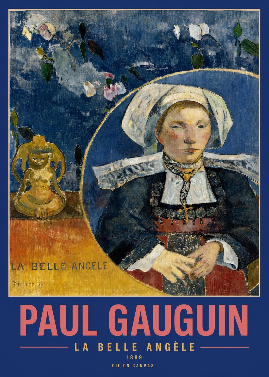 Paul Gauguin La Belle Angele No2 - Affiche