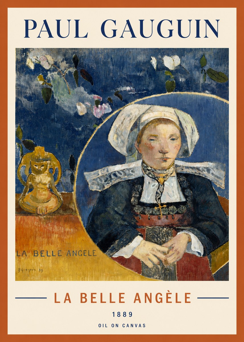 Paul Gauguin La Belle Angele No3 - Affiche