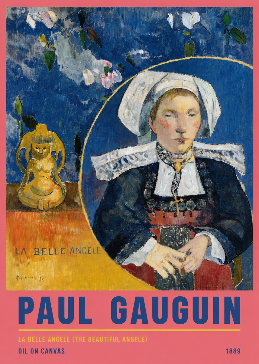 Paul Gauguin La Belle Angele No5 - Affiche