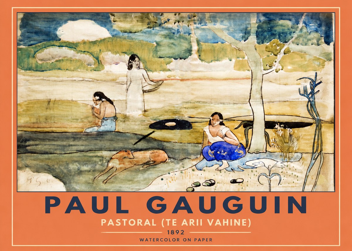 Paul Gauguin Pastoral (Te Arii Vahine) No2 - Affiche