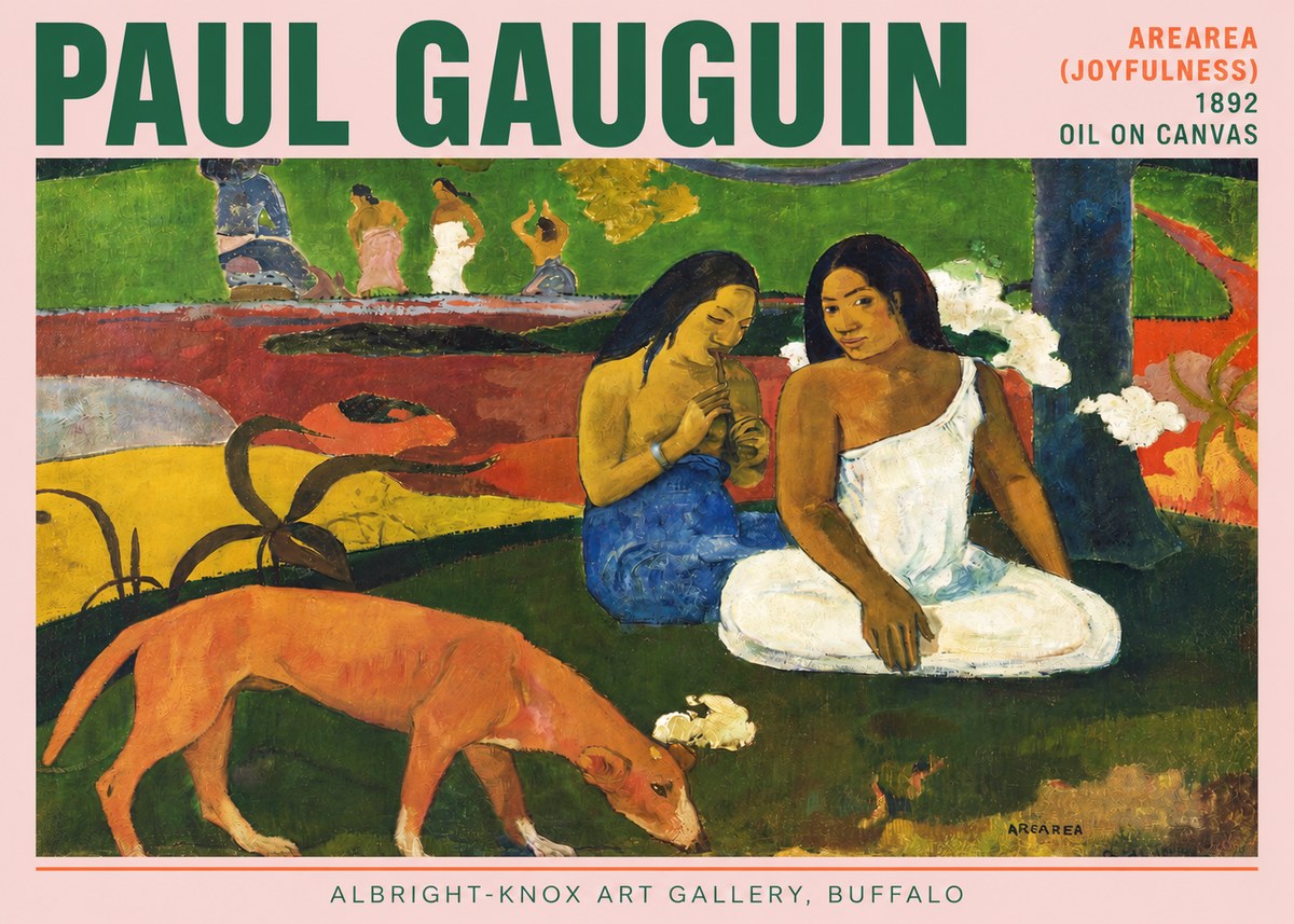 Paul Gauguin Arearea (Joyfulness) No3 - Affiche