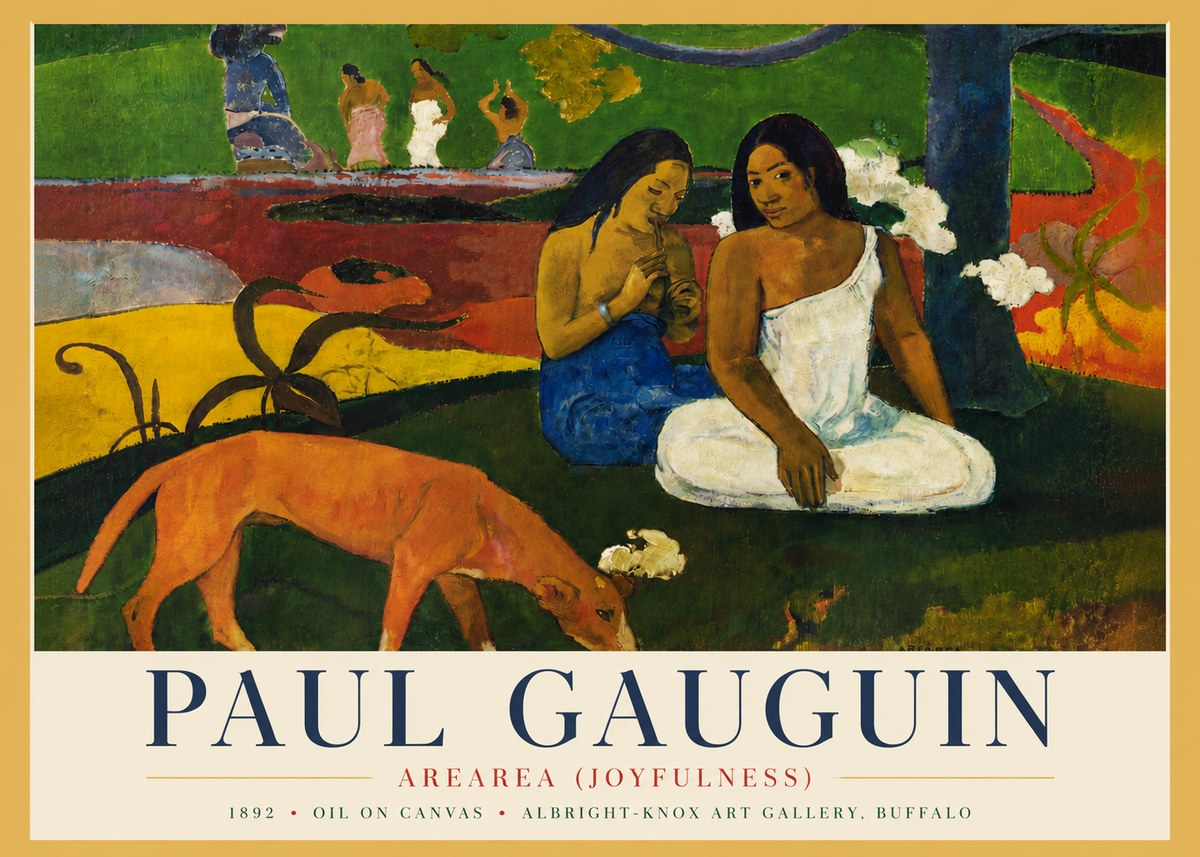 Paul Gauguin Arearea (Joyfulness) No4 - Affiche