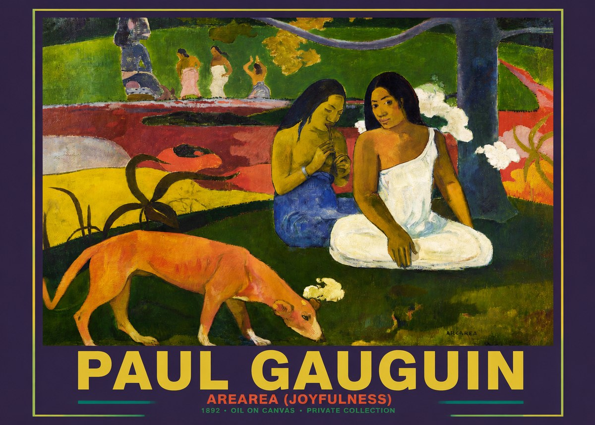 Paul Gauguin Arearea (Joyfulness) No6 - Affiche