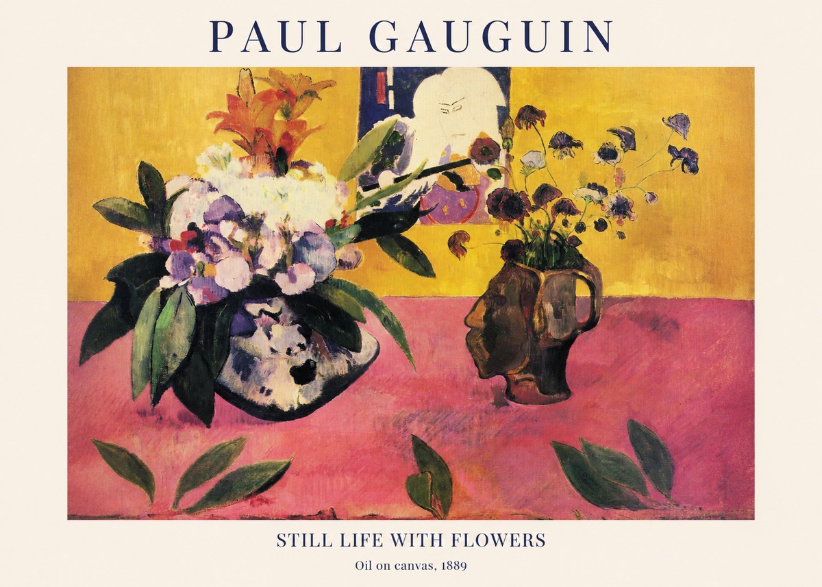 Paul Gauguin Still Life with Flowers No1 - Affiche