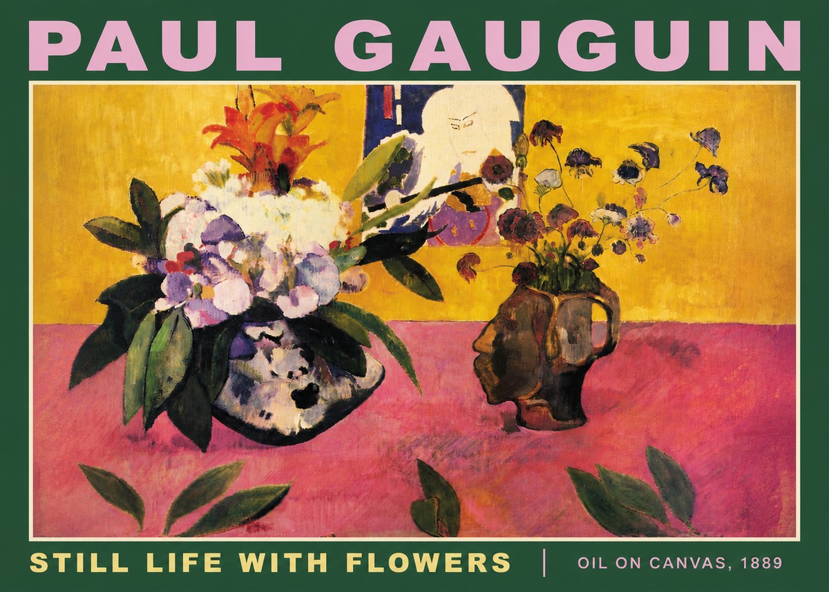 Paul Gauguin Still Life with Flowers No4 - Affiche