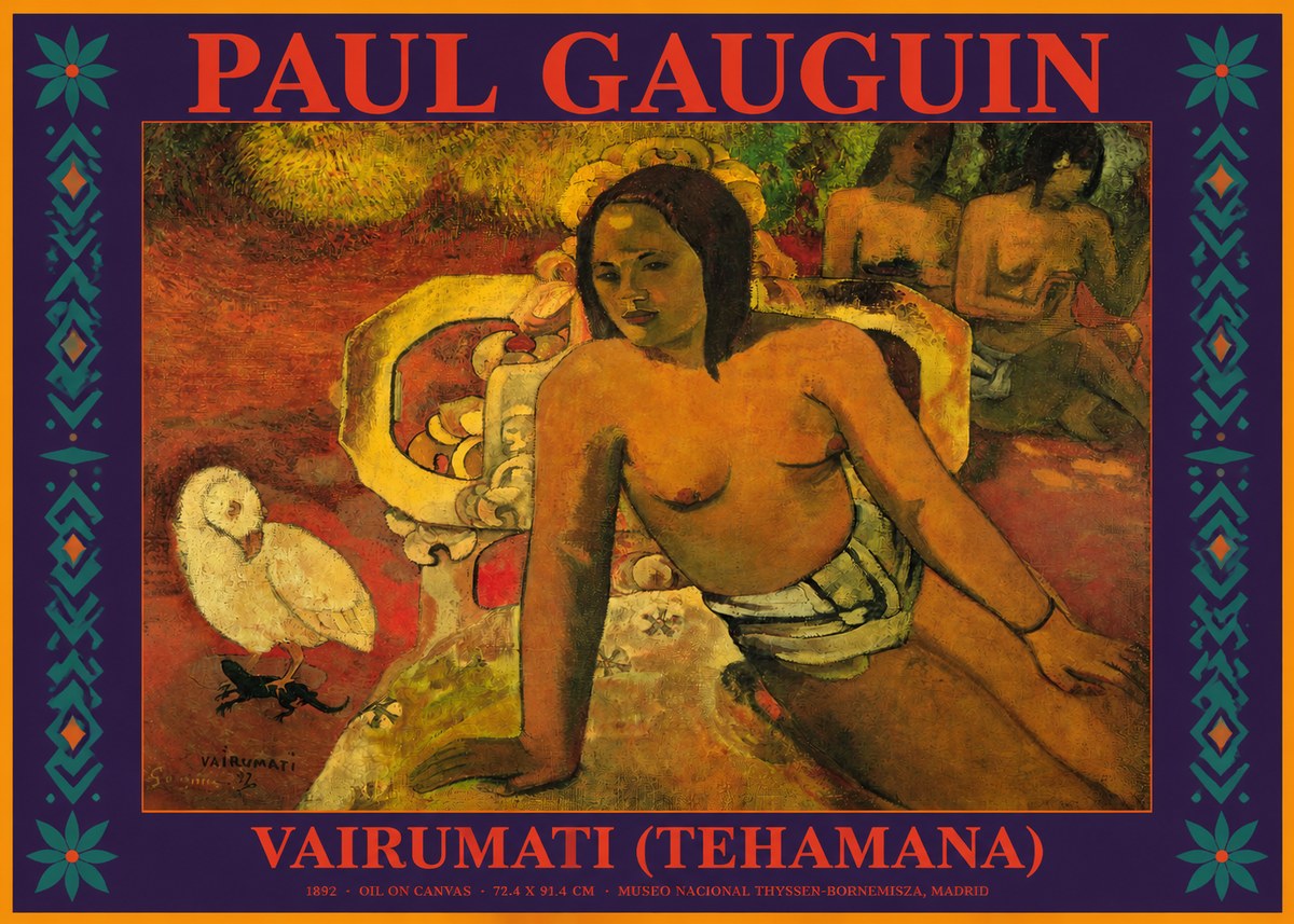 Paul Gauguin Vairumati (Tehamana) No2 - Affiche