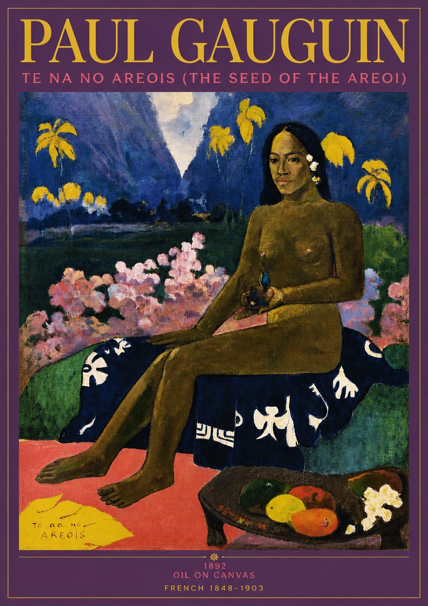 Paul Gauguin Te Na No Areois (the Seed of the Areoi) No3 - Affiche