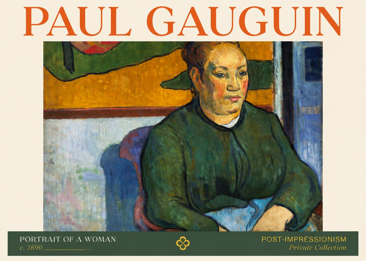Paul Gauguin Portrait of a Woman No4 - Affiche