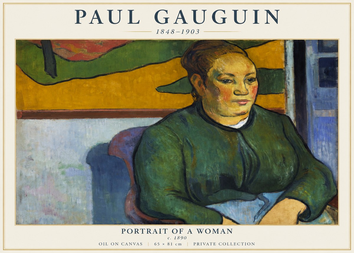 Paul Gauguin Portrait of a Woman No5 - Affiche