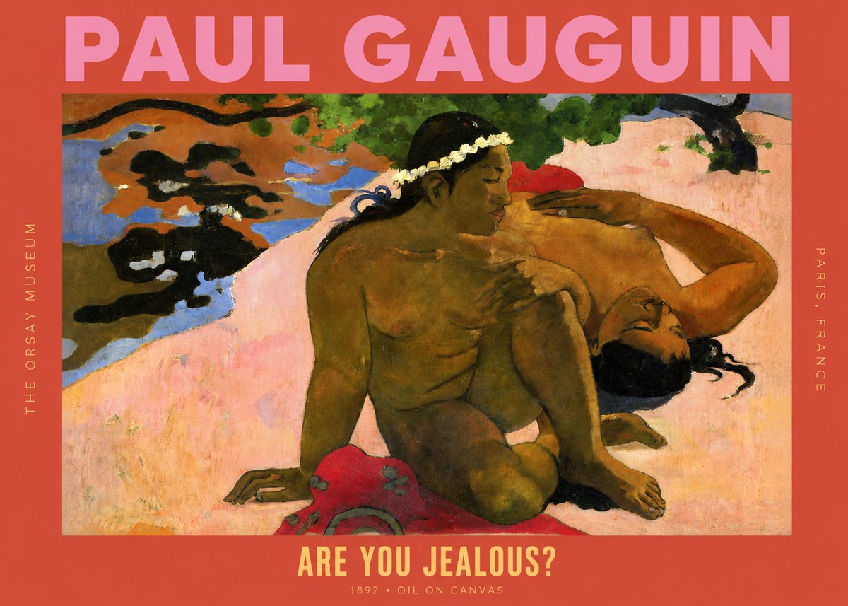 Paul Gauguin Are You Jealous? No2 - Affiche
