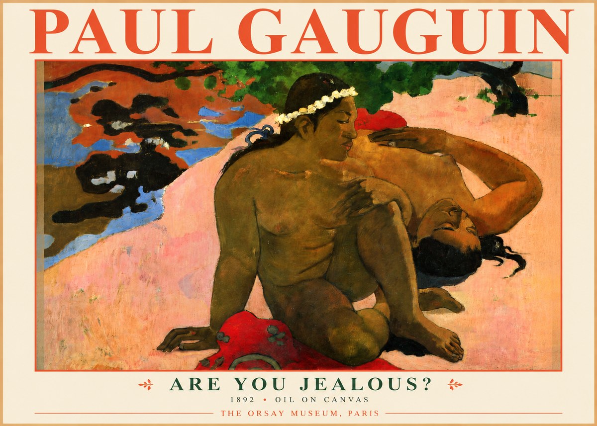 Paul Gauguin Are You Jealous? No3 - Affiche
