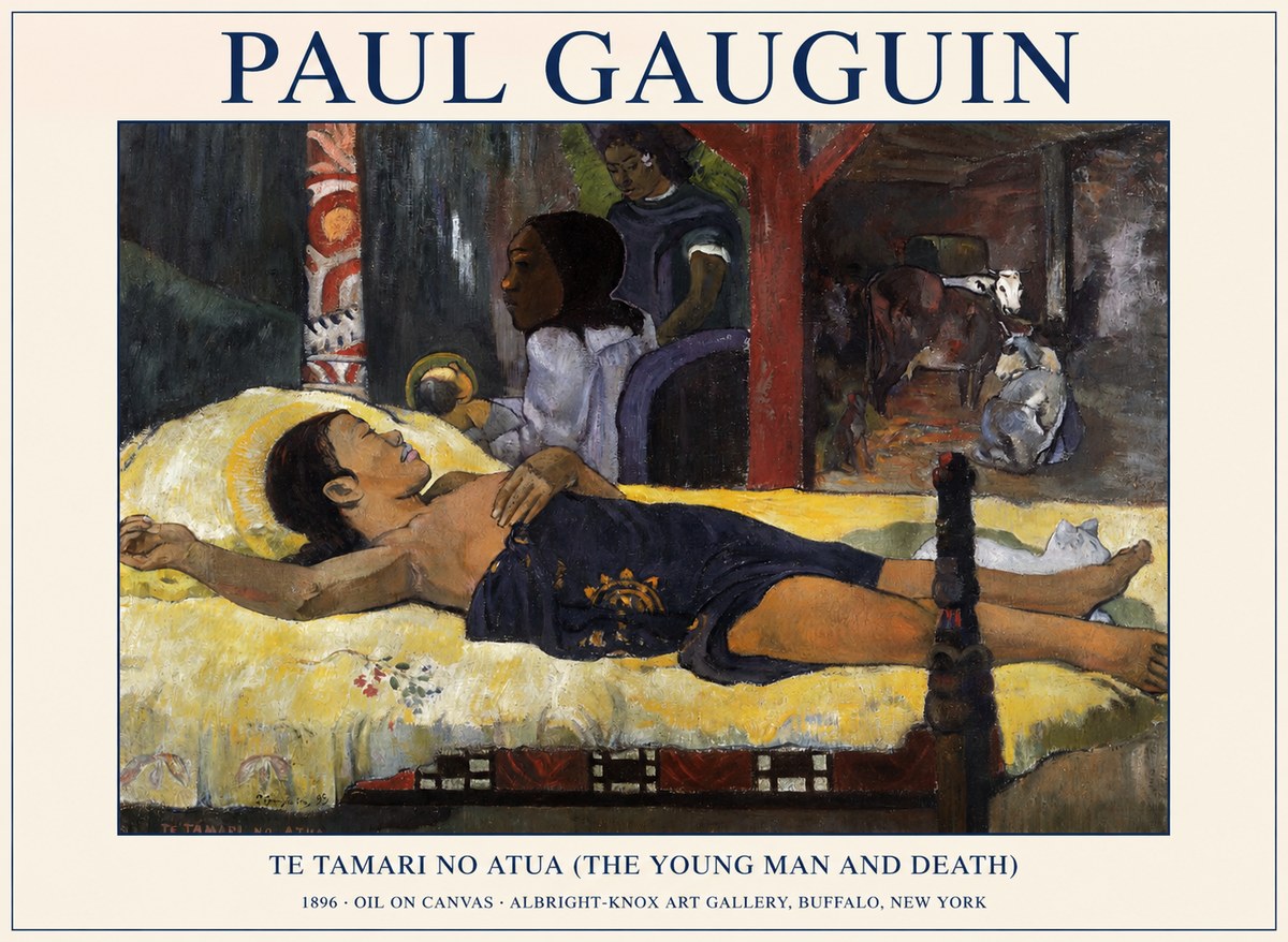 Paul Gauguin Te Tamari No Atua (the Young Man and Death) No1 - Affiche