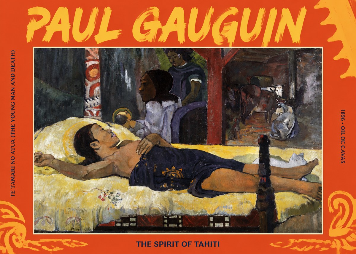Paul Gauguin Te Tamari No Atua (the Young Man and Death) No2 - Affiche