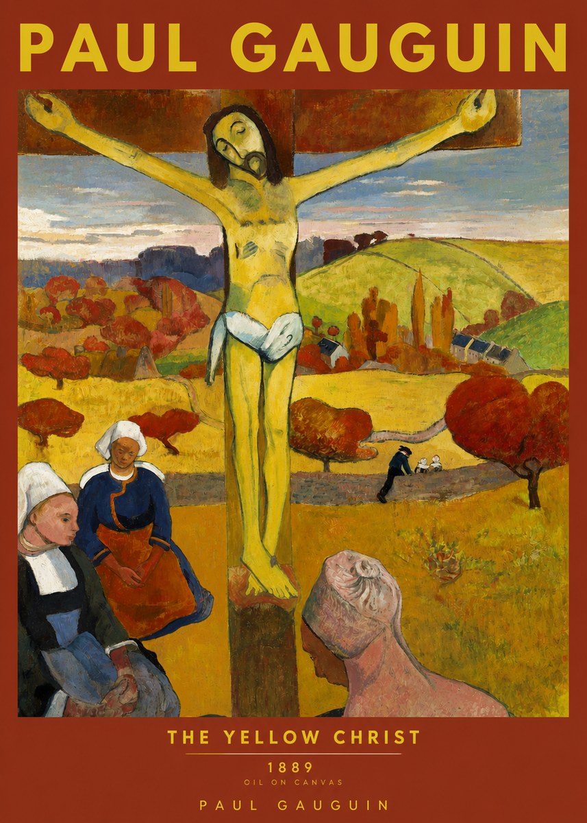 Paul Gauguin The Yellow Christ No2 - Affiche