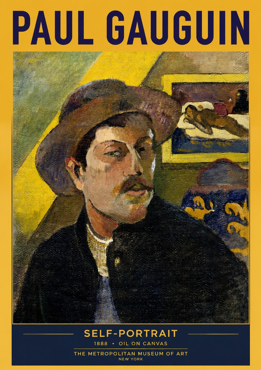 Paul Gauguin Self-portrait II No2 - Affiche