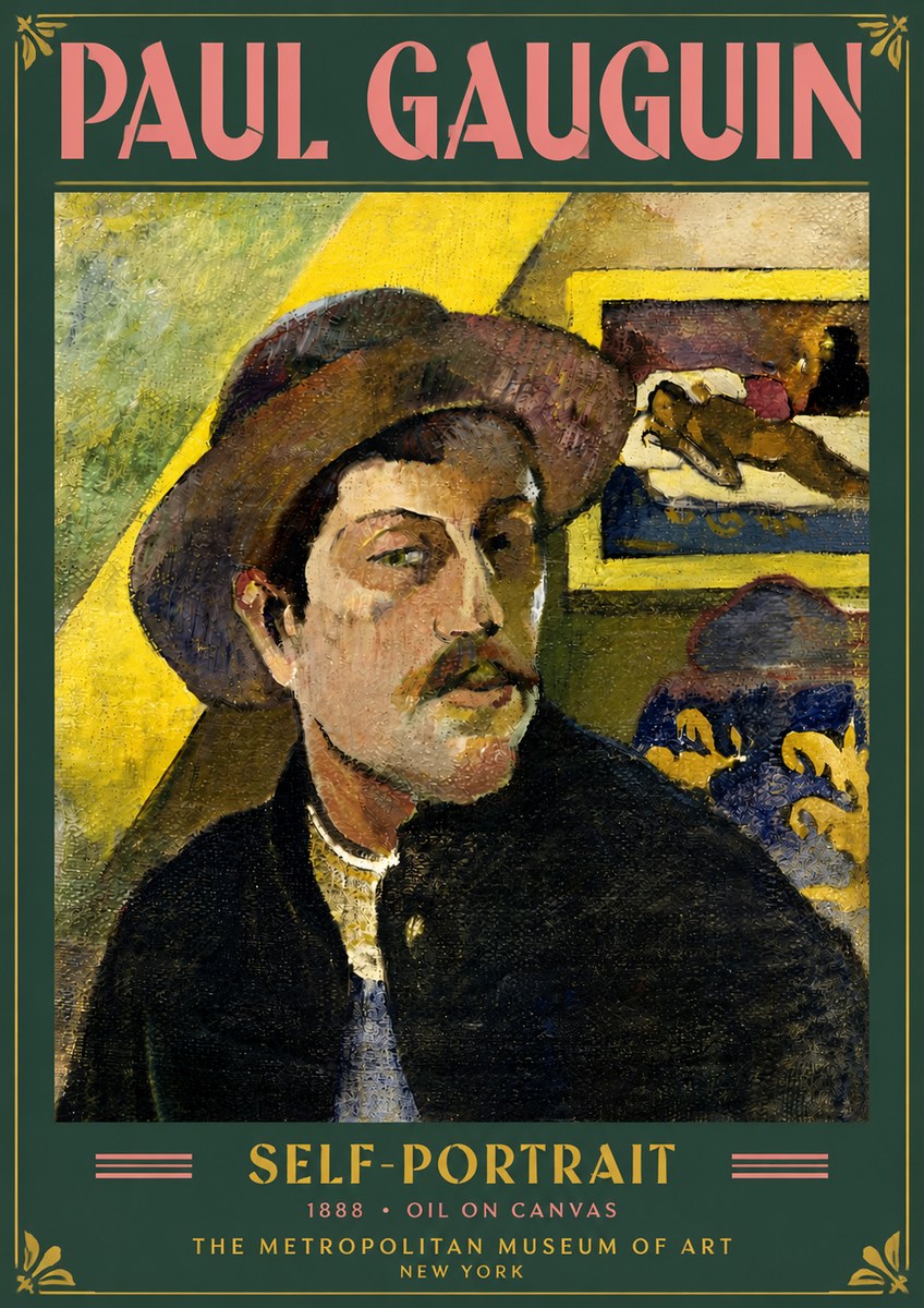 Paul Gauguin Self-portrait II No5 - Affiche