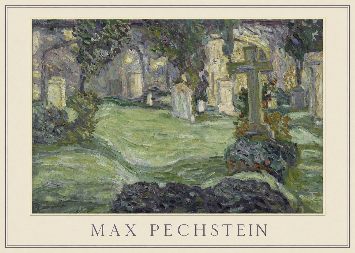 Max Pechstein Cemetery No4 - Affiche