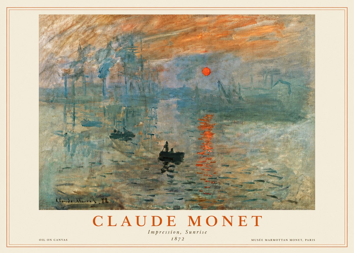 Monet Impression, Sunrise II No4 - Affiche