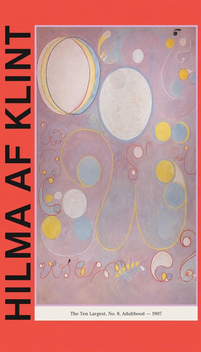 Hilma af Klint The Ten Largest, No. 8, Adulthood No3 - Affiche
