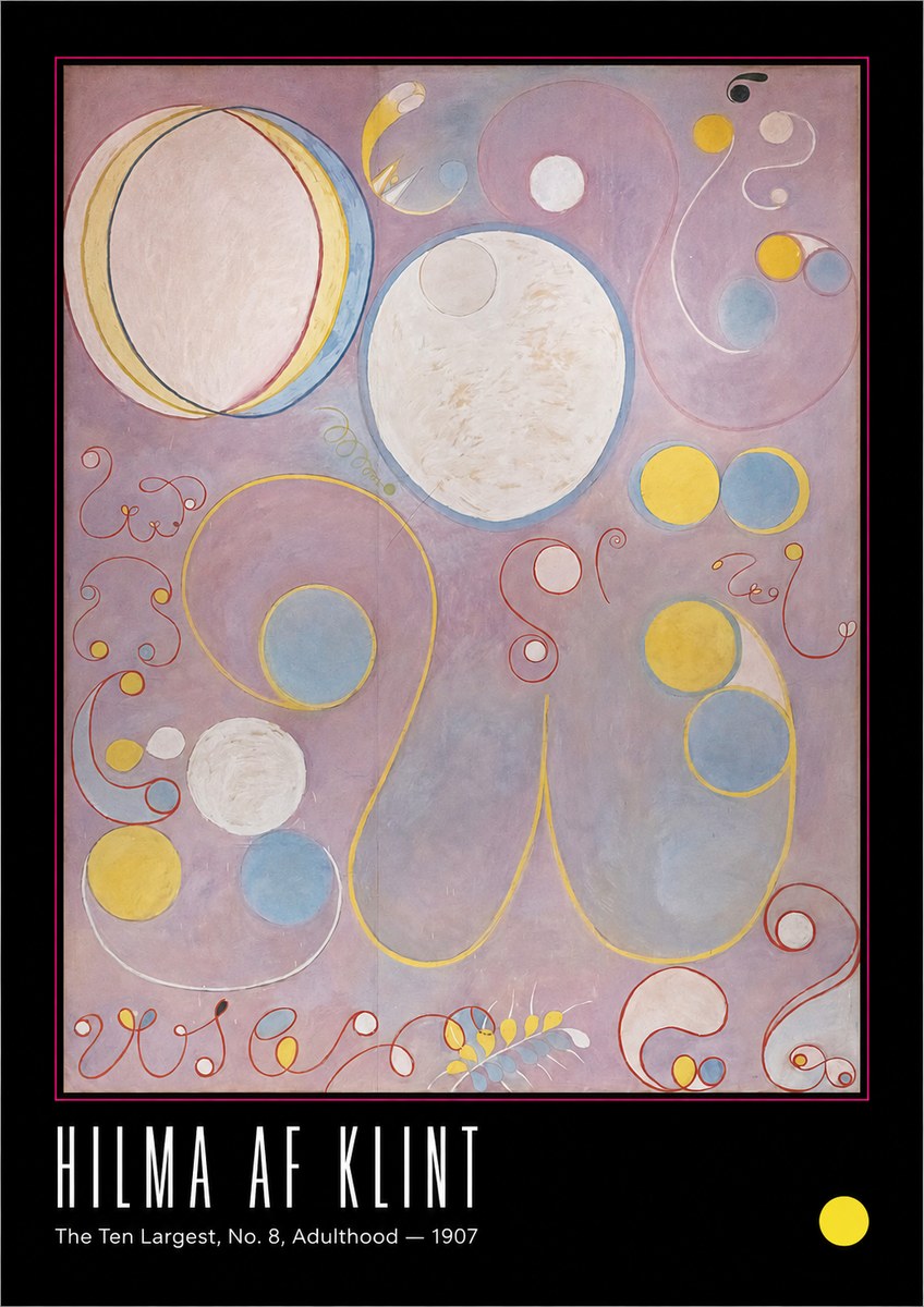 Hilma af Klint The Ten Largest, No. 8, Adulthood No6 - Affiche