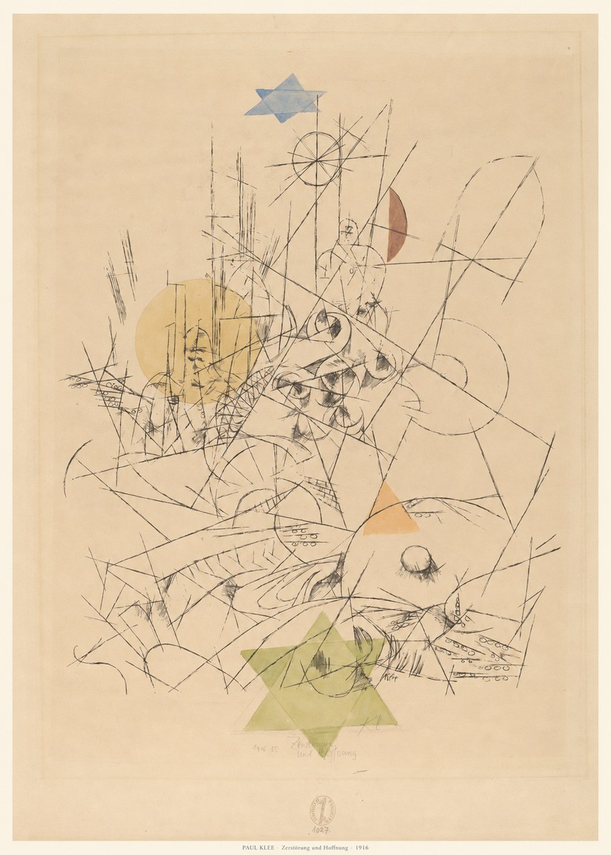 Paul Klee Zerstörung Und Hoffnung I No6 - Affiche