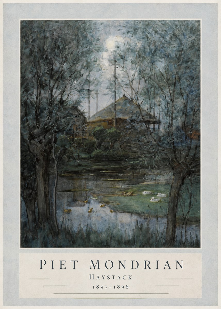 Piet Mondrian Haystack No3 - Affiche