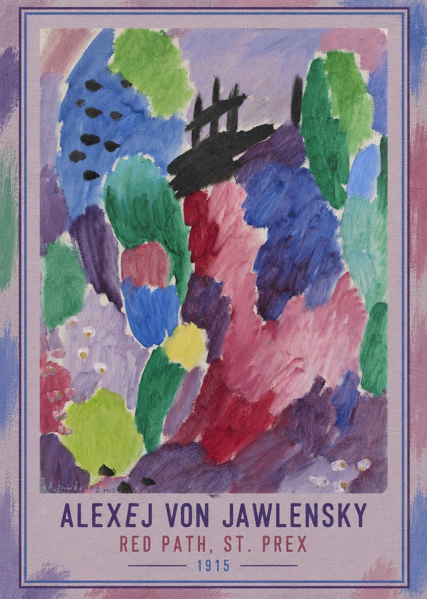 Alexej von Jawlensky Red Path, St. Prex II No3 - Affiche