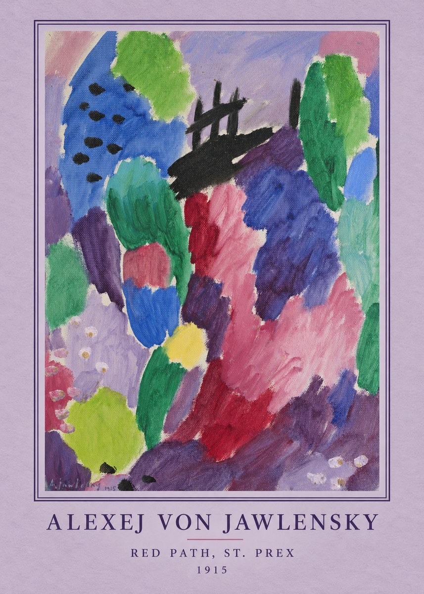 Alexej von Jawlensky Red Path, St. Prex II No4 - Affiche