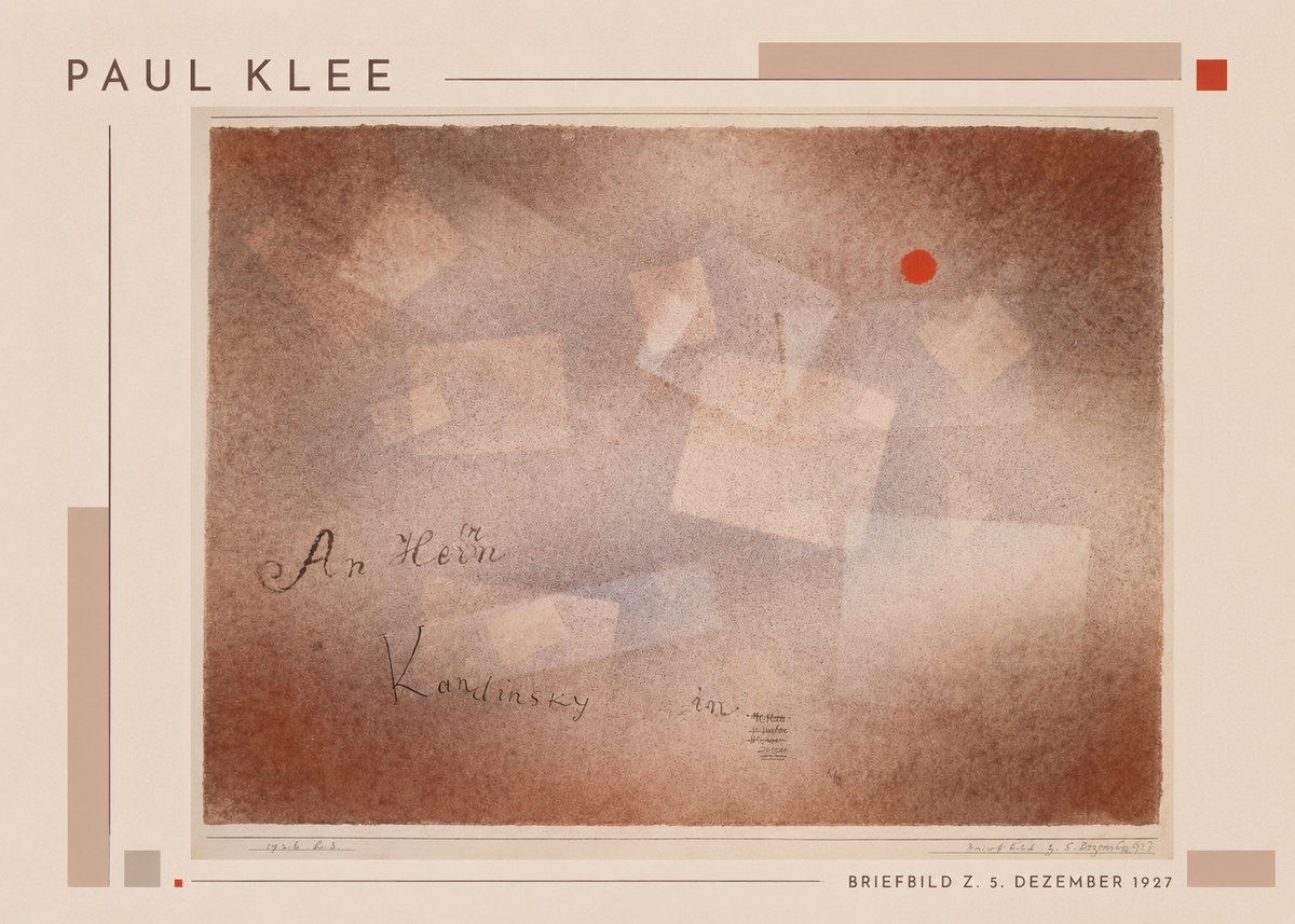 Paul Klee Briefbild Z. 5. Dezember 1927 No1 - Affiche