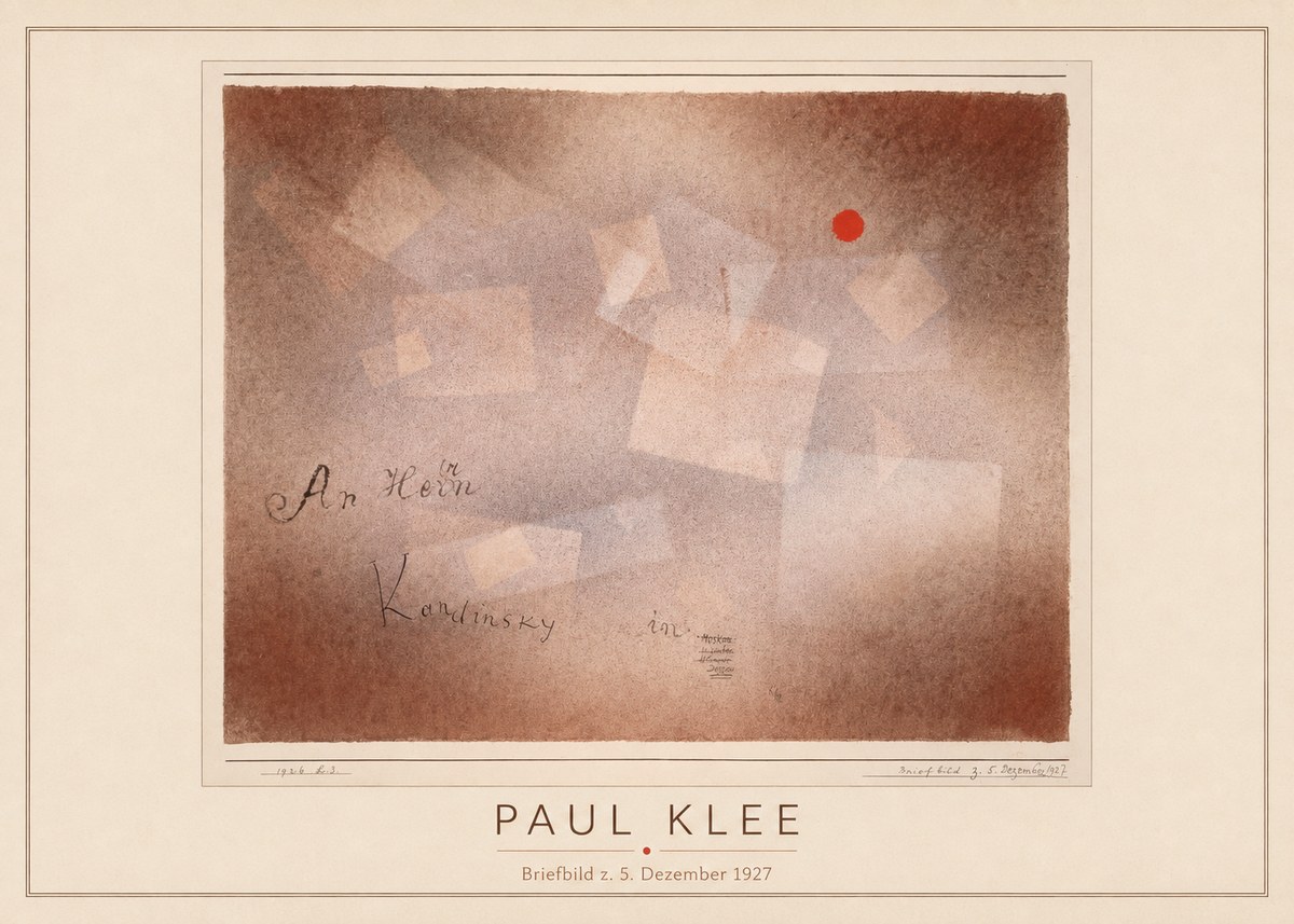 Paul Klee Briefbild Z. 5. Dezember 1927 No4 - Affiche