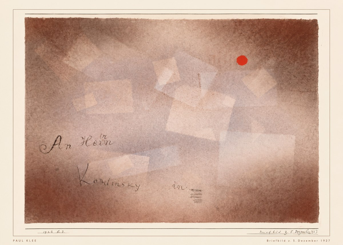 Paul Klee Briefbild Z. 5. Dezember 1927 No5 - Affiche