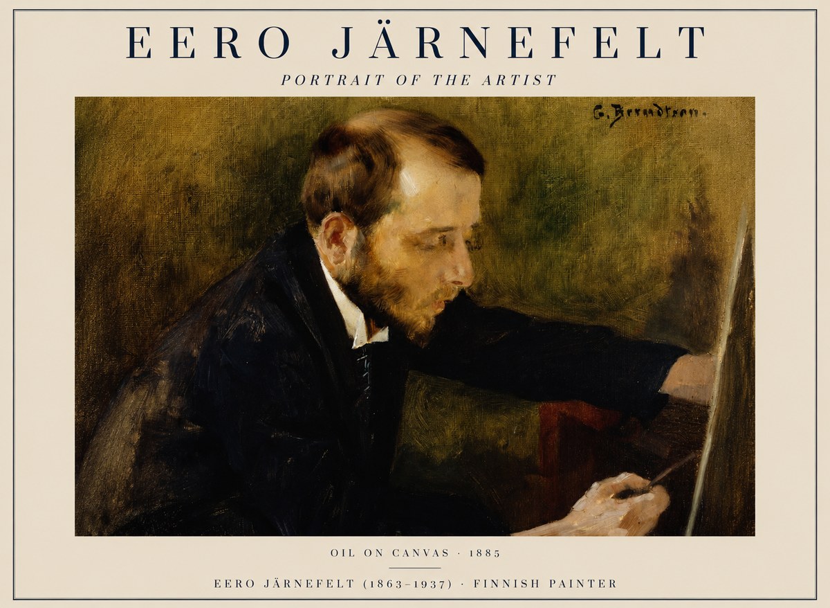 Eero Järnefelt Portrait of the Artist No1 - Affiche