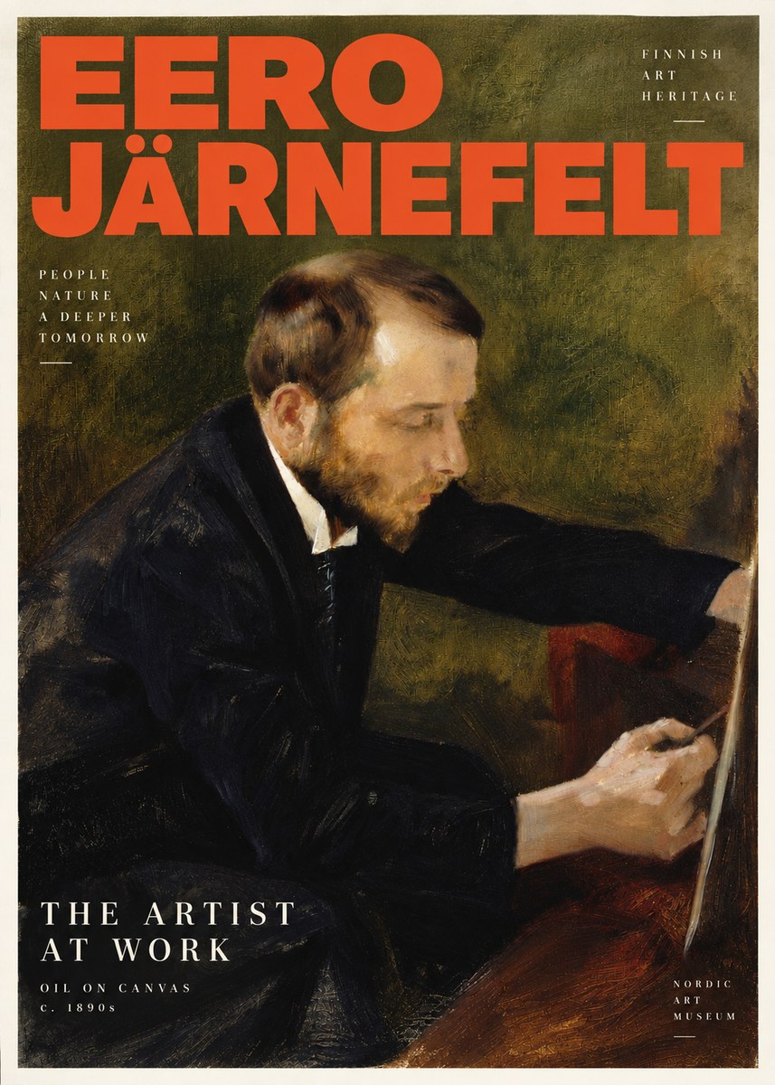 Eero Järnefelt Portrait of the Artist No5 - Affiche
