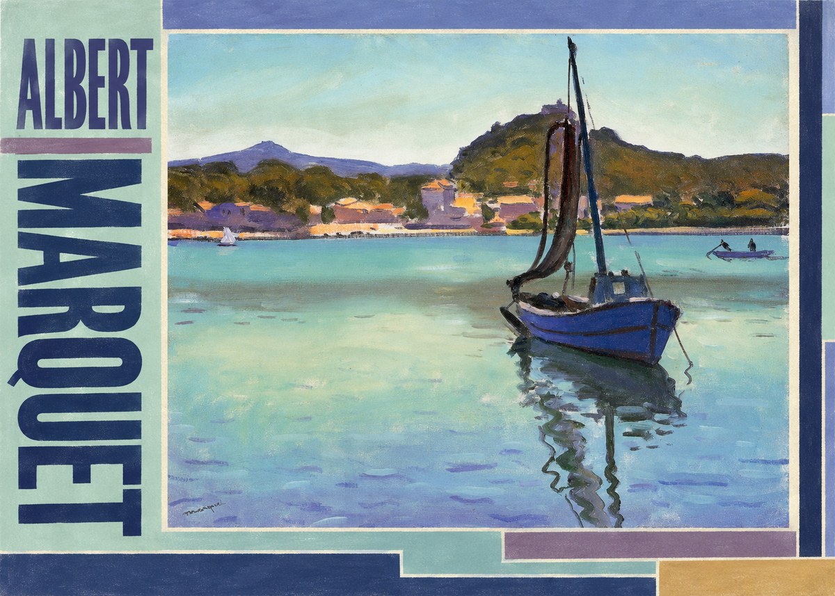 Albert Marquet Blue Boat in the Harbor No2 - Affiche