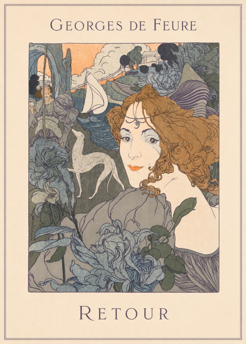 Georges de Feure Retour No5 - Affiche