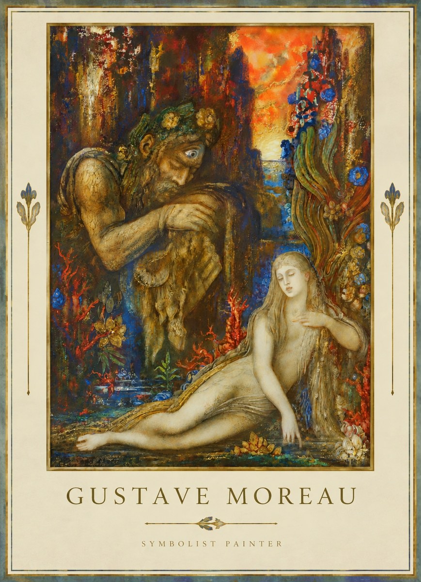Gustave Moreau Galatea I No3 - Affiche