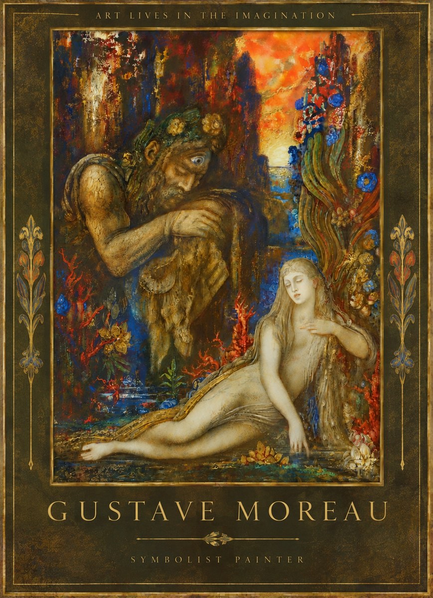 Gustave Moreau Galatea I No5 - Affiche