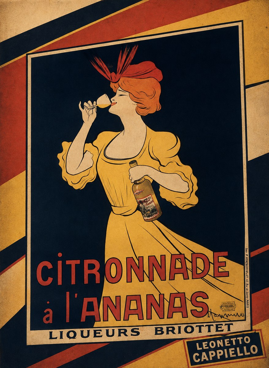 Leonetto Cappiello Citronnade À L'ananas No3 - Affiche
