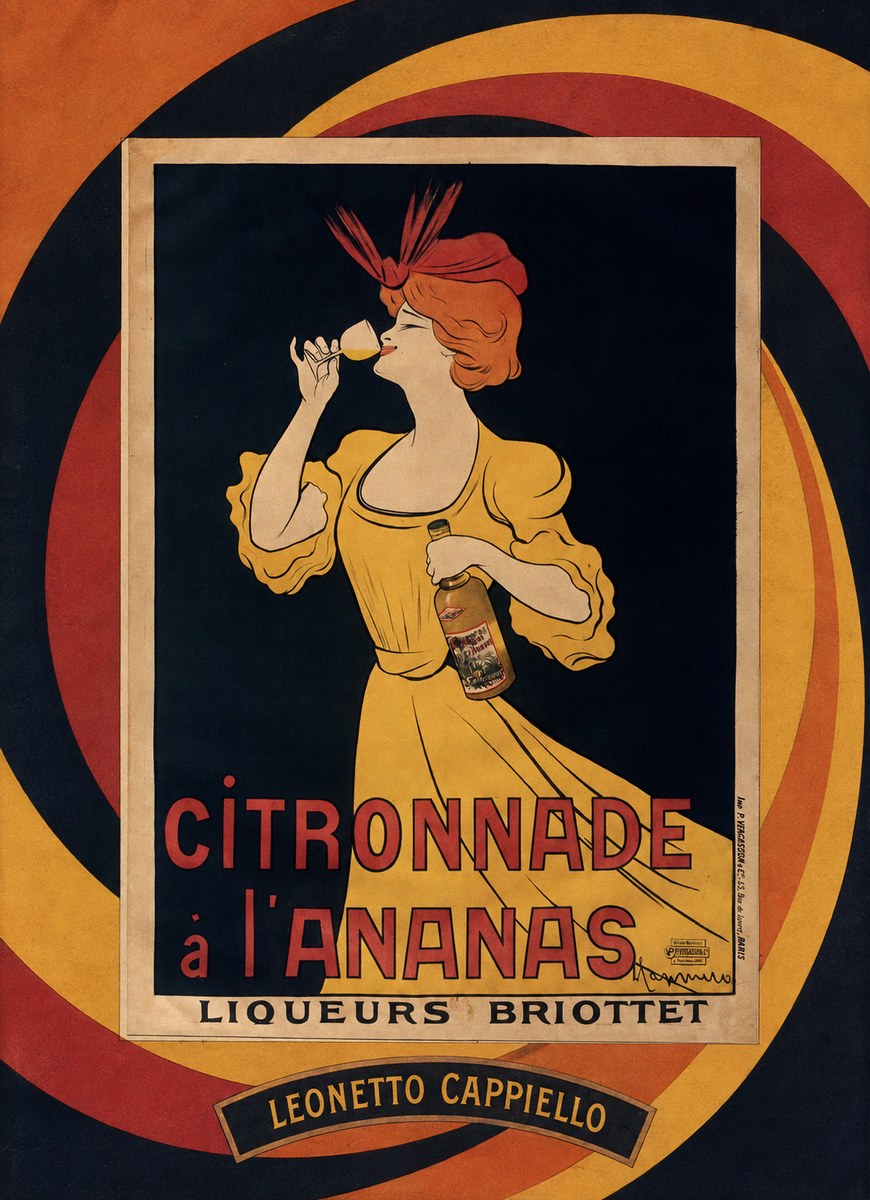 Leonetto Cappiello Citronnade À L'ananas No5 - Affiche
