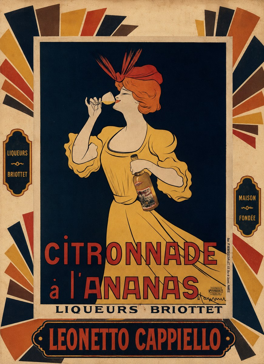 Leonetto Cappiello Citronnade À L'ananas No6 - Affiche