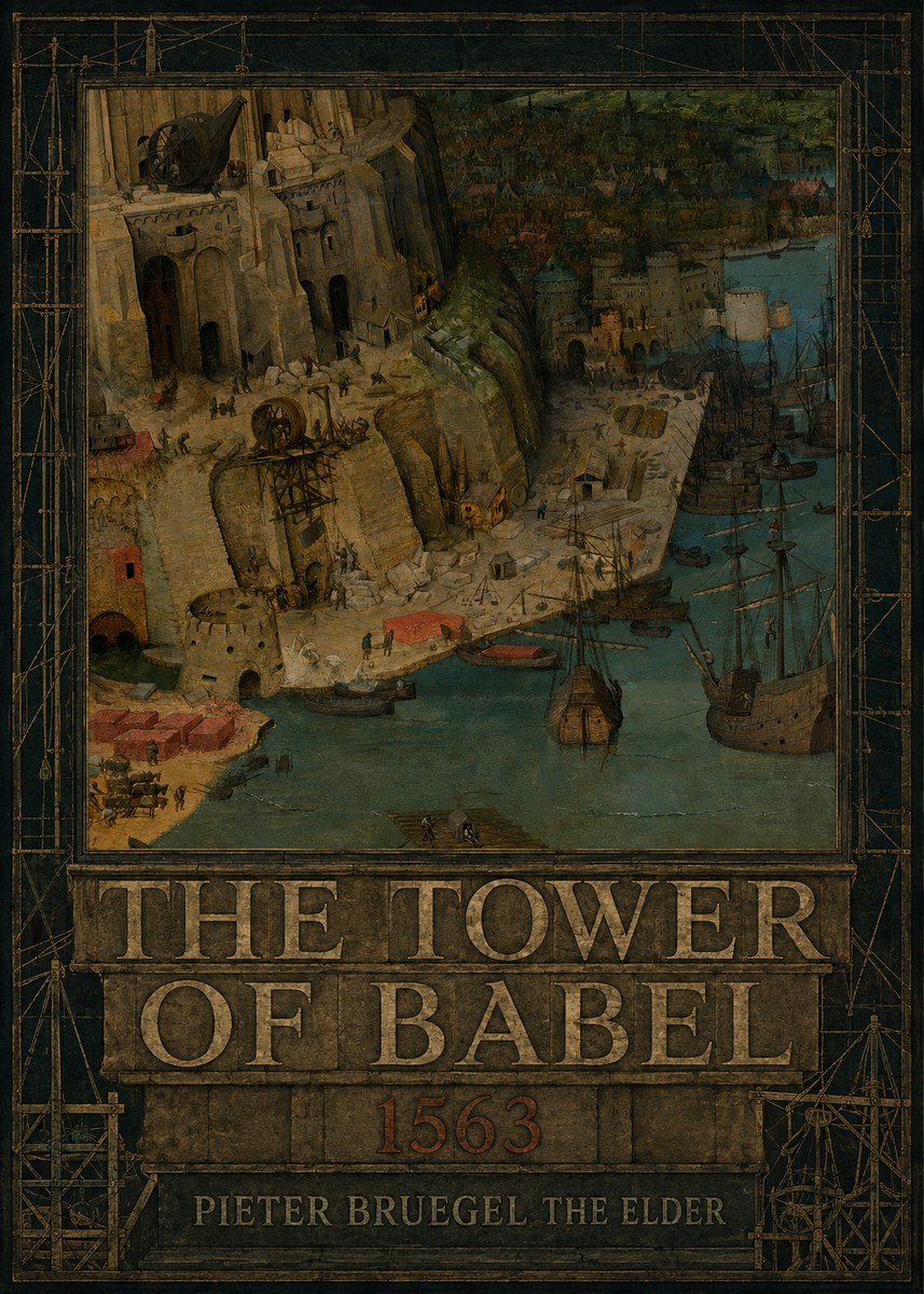 Pieter Bruegel The Tower of Babel VI No5 - Affiche