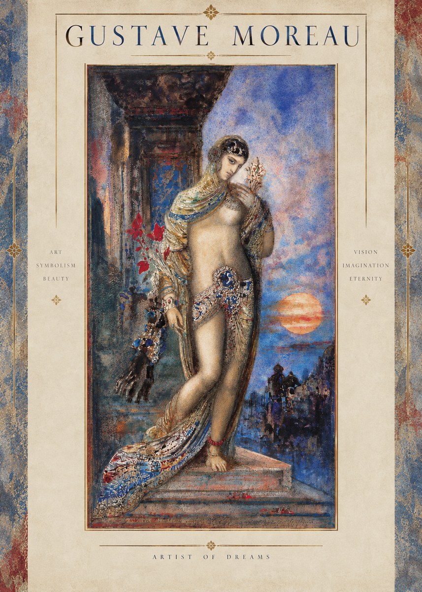 Gustave Moreau Salomé I No2 - Affiche