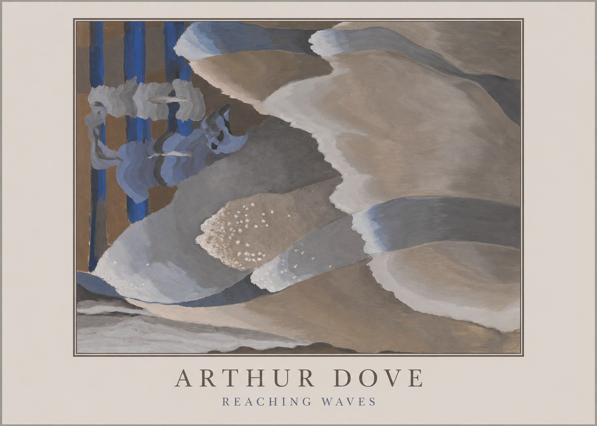 Arthur Dove Reaching Waves No5 - Affiche