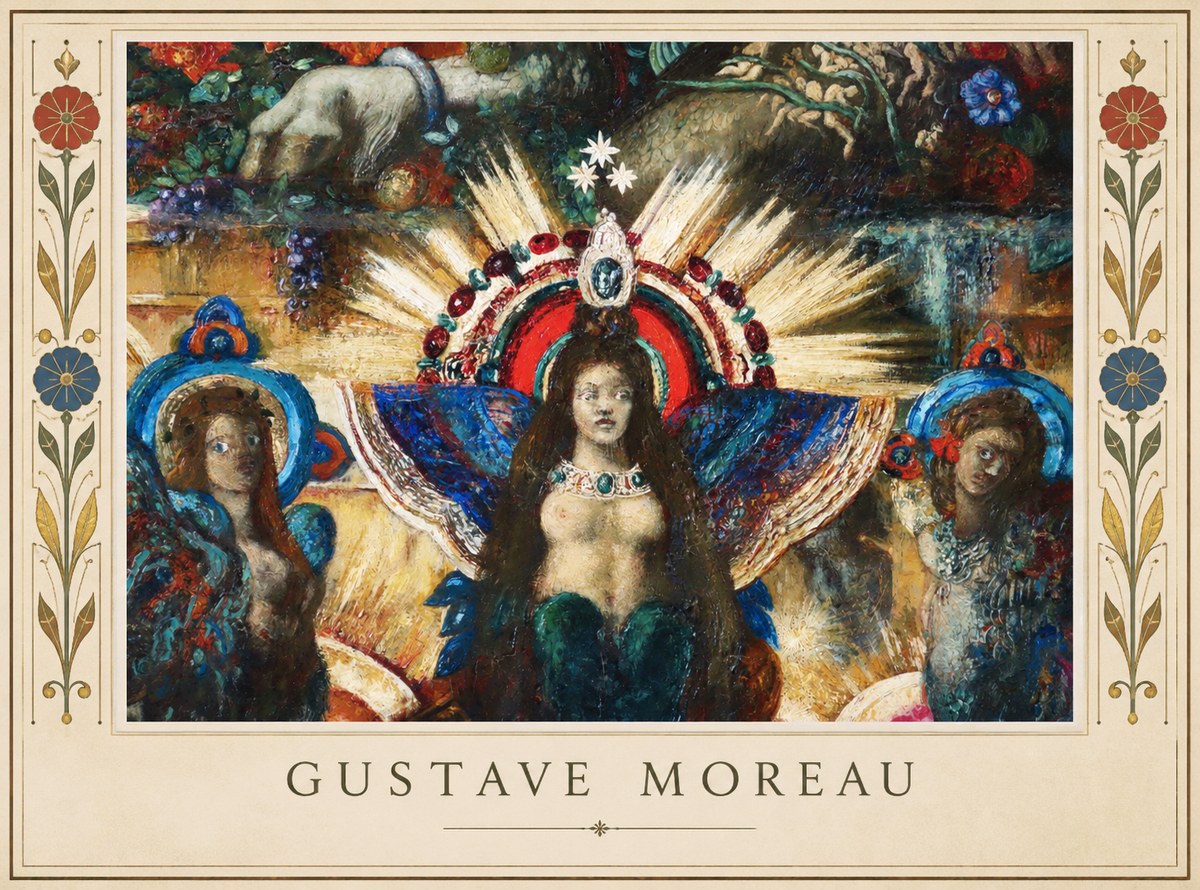 Gustave Moreau L'apparition I No1 - Affiche
