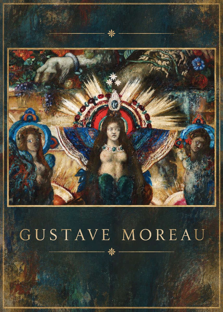 Gustave Moreau L'apparition I No2 - Affiche