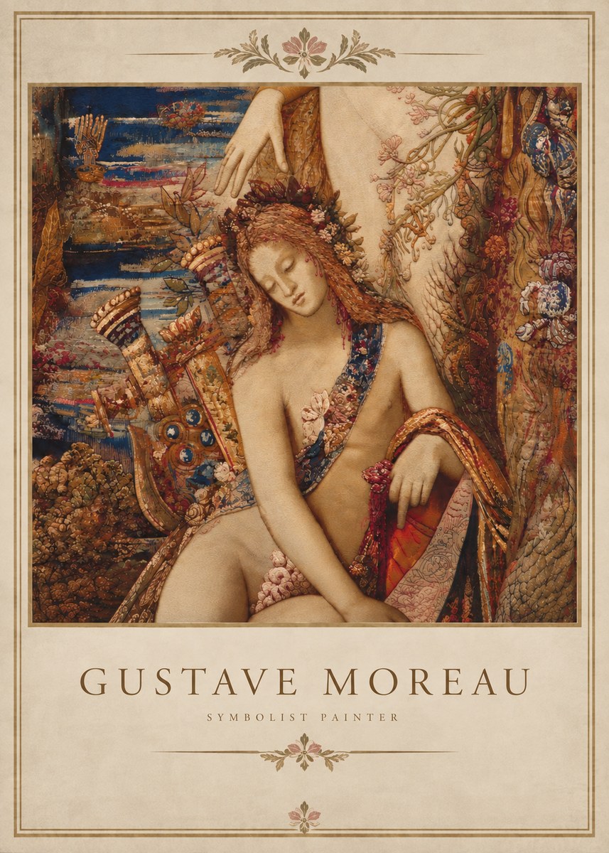 Gustave Moreau Jupiter and Semele II No5 - Affiche