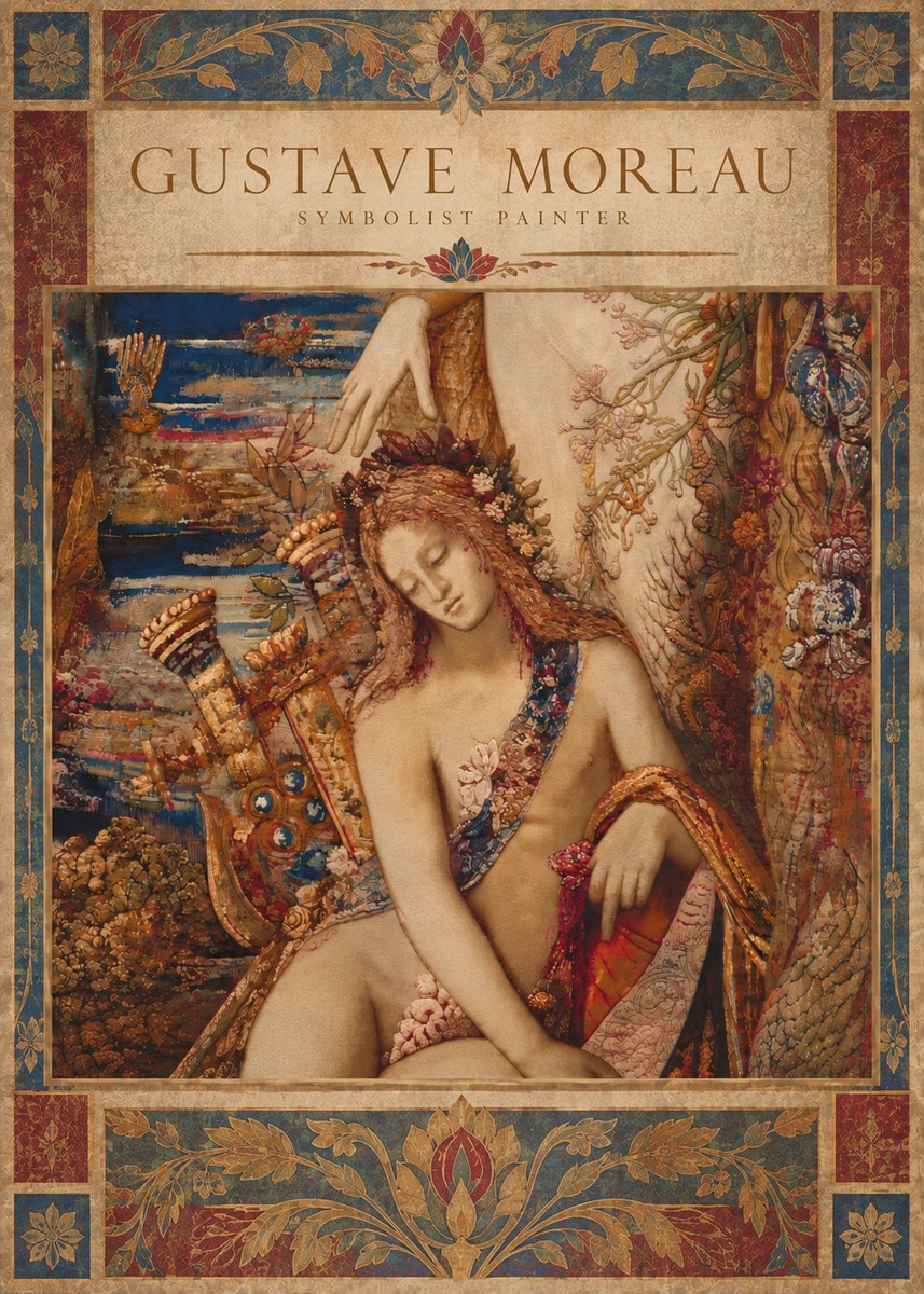 Gustave Moreau Jupiter and Semele II No6 - Affiche