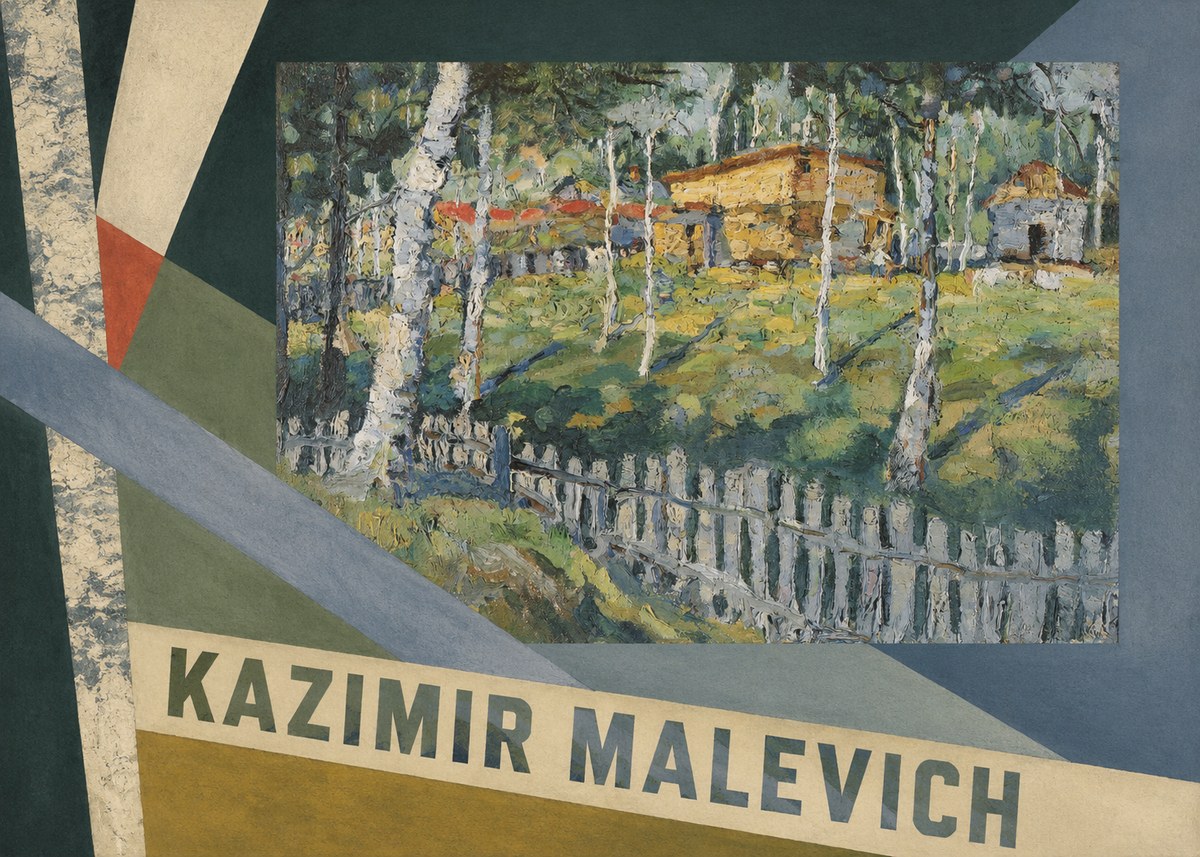 Kazimir Malevich Birch Grove No4 - Affiche