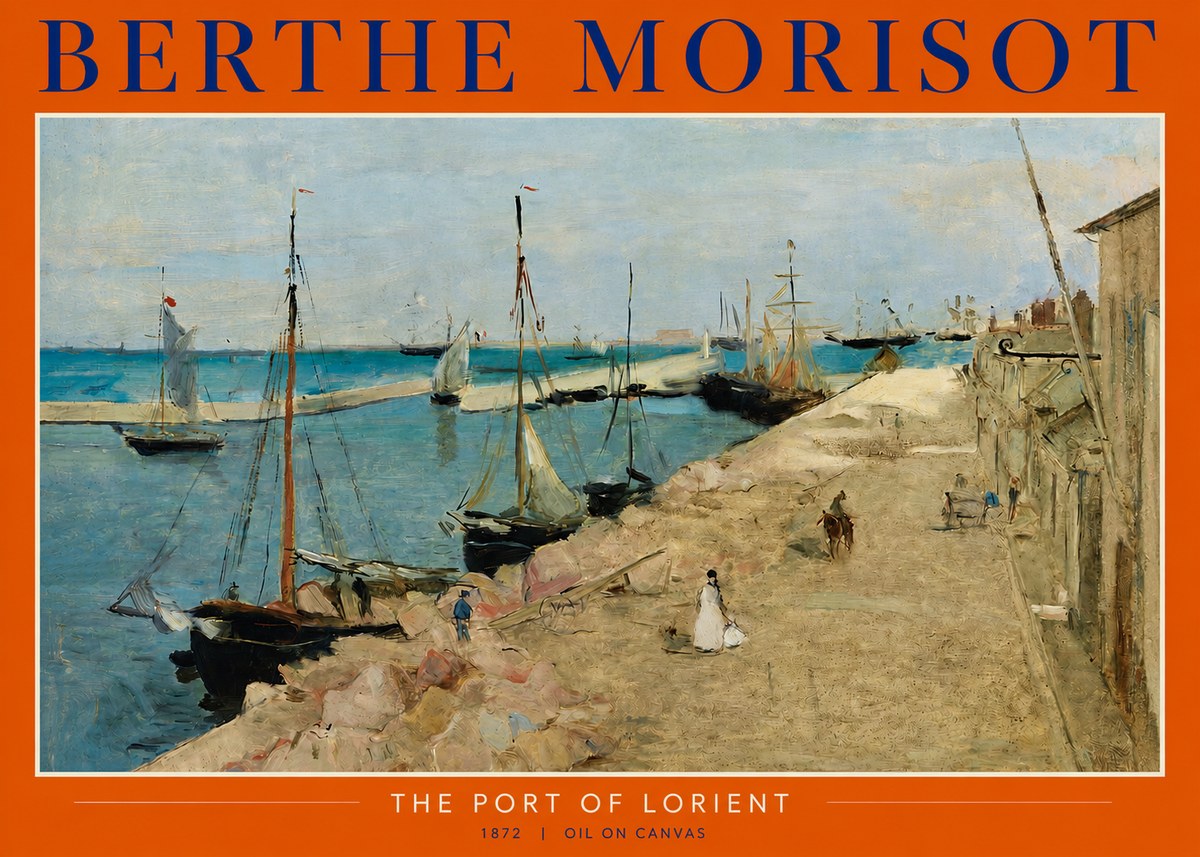 Berthe Morisot The Port of Lorient No2 - Affiche